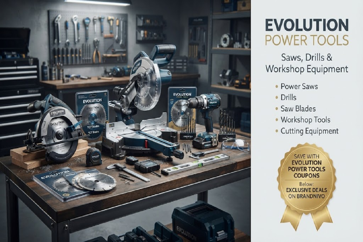 Evolution Power Tools Saws Drills and Workshop Equipment with Coupons